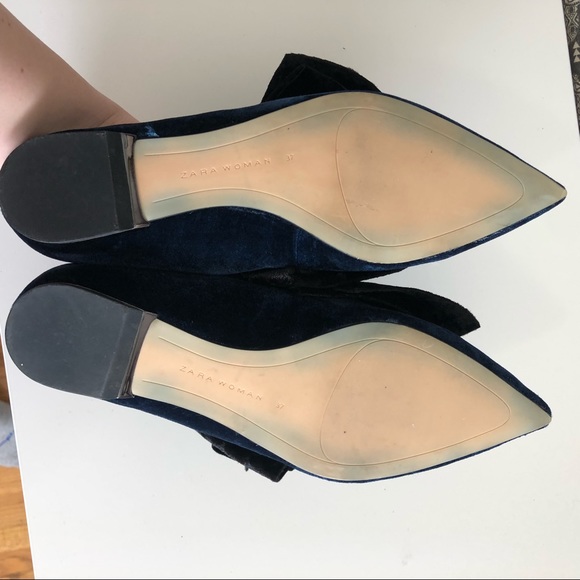 Zara velvet bow flats - Picture 5 of 8